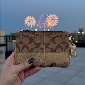 Coach Jacquard Stripe Wallet/Wristlet